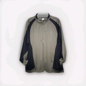 Boy Scouts Jacket Mens XL Gun Metal Brown‎ Black 1/4 Zip Lightweight Outdoors